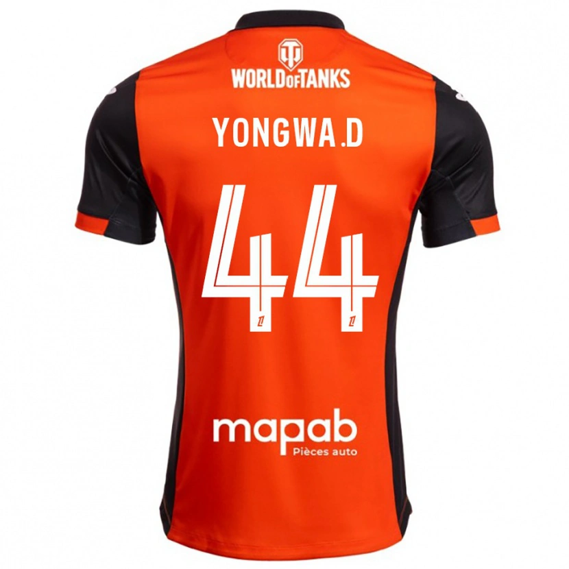 Danxen Mænd Darlin Yongwa #44 Sort Orange Hjemmebane Spillertrøjer 2025/26 Trøje T-Shirt
