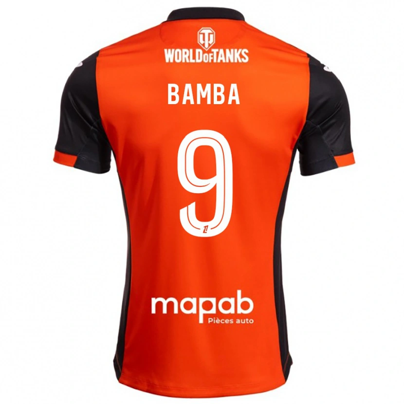 Danxen Mænd Mohamed Bamba #9 Sort Orange Hjemmebane Spillertrøjer 2025/26 Trøje T-Shirt