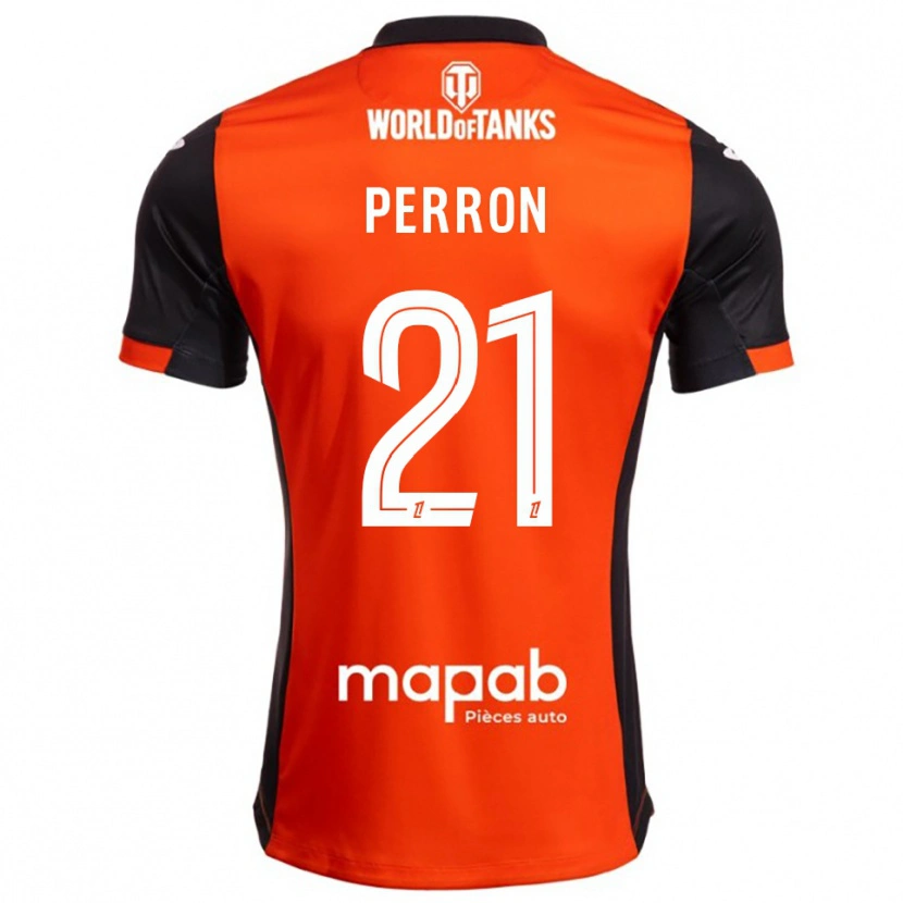 Danxen Mænd Angéline Perron #21 Sort Orange Hjemmebane Spillertrøjer 2025/26 Trøje T-Shirt