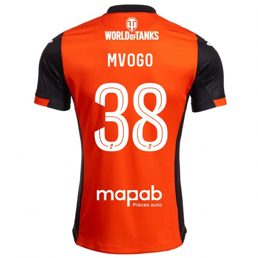 Danxen Mænd Yvon Mvogo #38 Sort Orange Hjemmebane Spillertrøjer 2025/26 Trøje T-Shirt