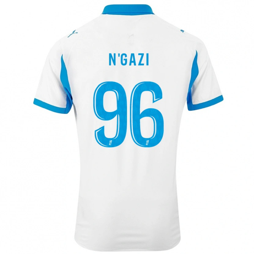 Danxen Mænd Chloé N'gazi #96 Hvid Himmelblå Hjemmebane Spillertrøjer 2025/26 Trøje T-Shirt