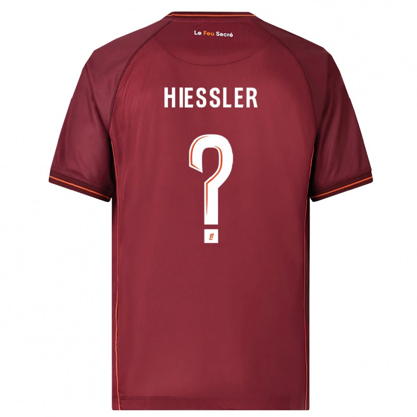 Danxen Mænd Morgan Hiessler #0 Bordeaux Hvid Hjemmebane Spillertrøjer 2025/26 Trøje T-Shirt