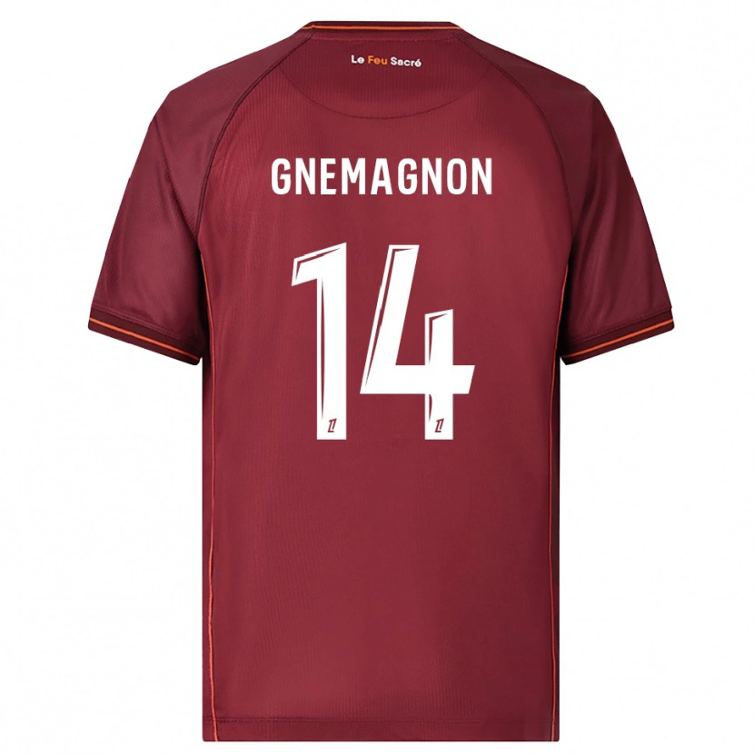 Danxen Mænd Mahi Gnemagnon #14 Bordeaux Hvid Hjemmebane Spillertrøjer 2025/26 Trøje T-Shirt