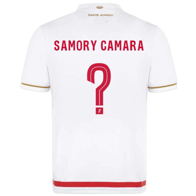 Danxen Mænd Verges Samory Camara #0 Rød Hvid Hjemmebane Spillertrøjer 2025/26 Trøje T-Shirt