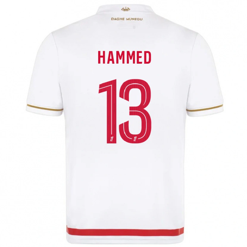 Danxen Mænd Maher Hammed #13 Rød Hvid Hjemmebane Spillertrøjer 2025/26 Trøje T-Shirt