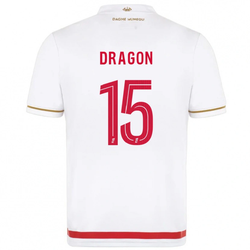 Danxen Mænd Clément Dragon #15 Rød Hvid Hjemmebane Spillertrøjer 2025/26 Trøje T-Shirt