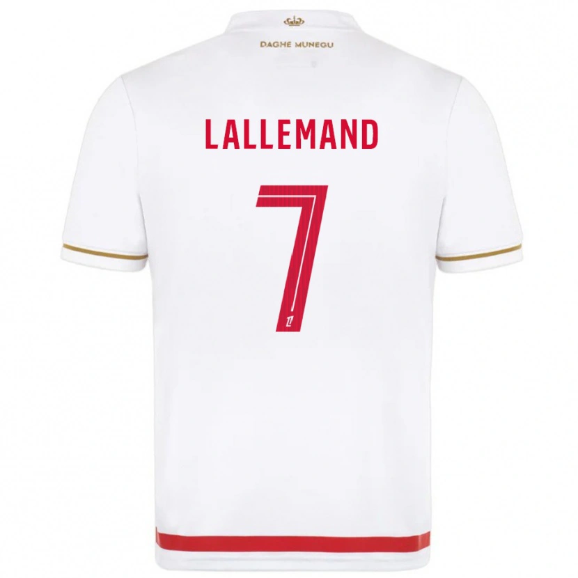 Danxen Mænd Nassim Lallemand #7 Rød Hvid Hjemmebane Spillertrøjer 2025/26 Trøje T-Shirt