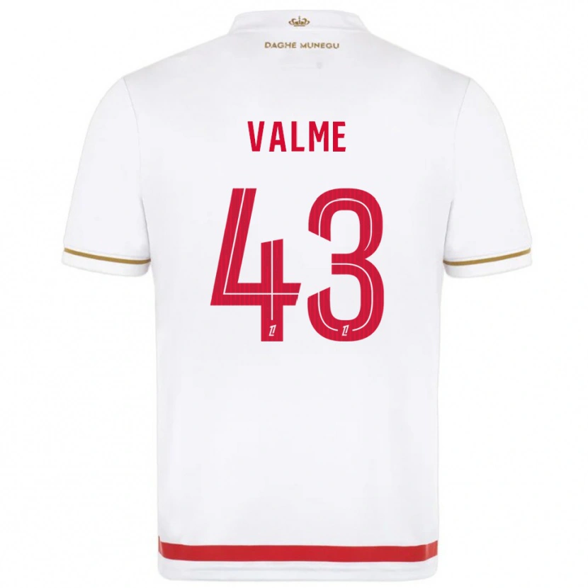 Danxen Mænd Ritchy Valme #43 Rød Hvid Hjemmebane Spillertrøjer 2025/26 Trøje T-Shirt
