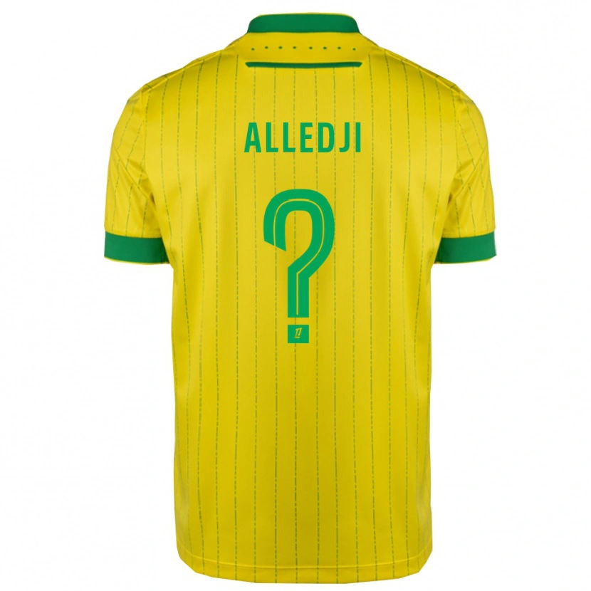 Danxen Mænd Ezekiel Alledji #0 Gul Grøn Hjemmebane Spillertrøjer 2025/26 Trøje T-Shirt