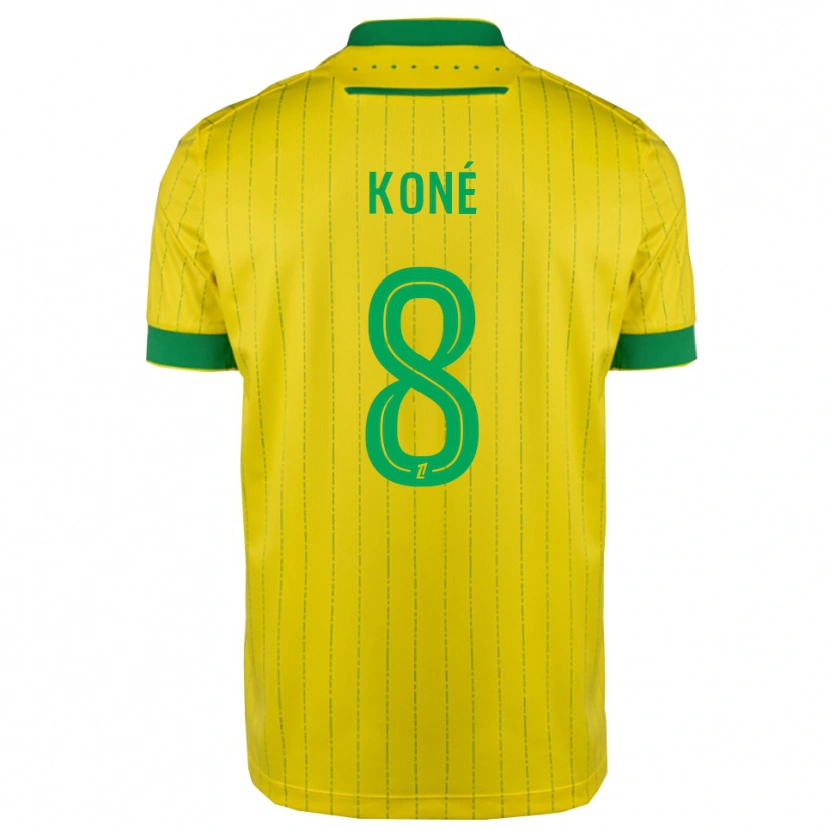 Danxen Mænd Kassoum Koné #8 Gul Grøn Hjemmebane Spillertrøjer 2025/26 Trøje T-Shirt