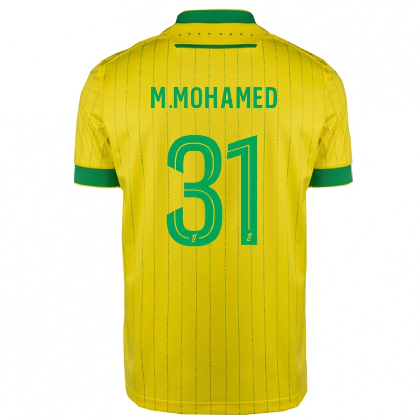 Danxen Mænd Mostafa Mohamed #31 Gul Grøn Hjemmebane Spillertrøjer 2025/26 Trøje T-Shirt