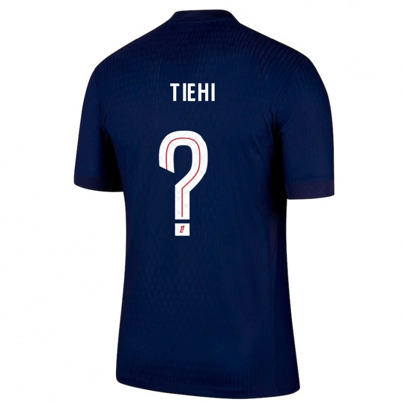 Danxen Mænd Noha Tiehi #0 Navy Rød Hjemmebane Spillertrøjer 2025/26 Trøje T-Shirt