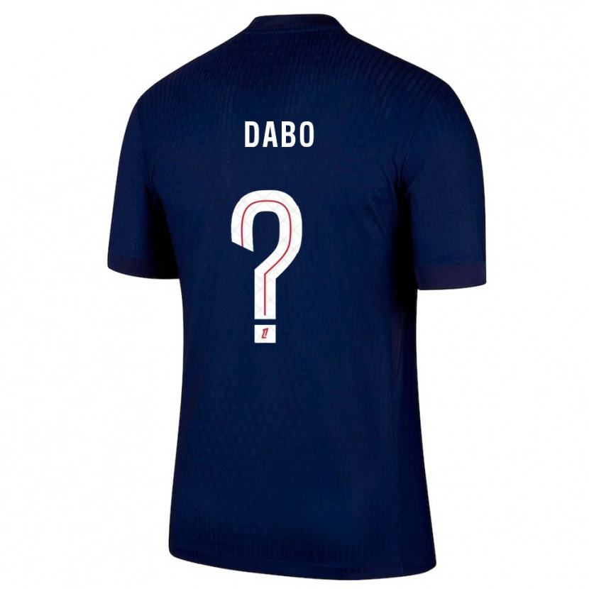 Danxen Mænd Mariama Dabo #0 Navy Rød Hjemmebane Spillertrøjer 2025/26 Trøje T-Shirt