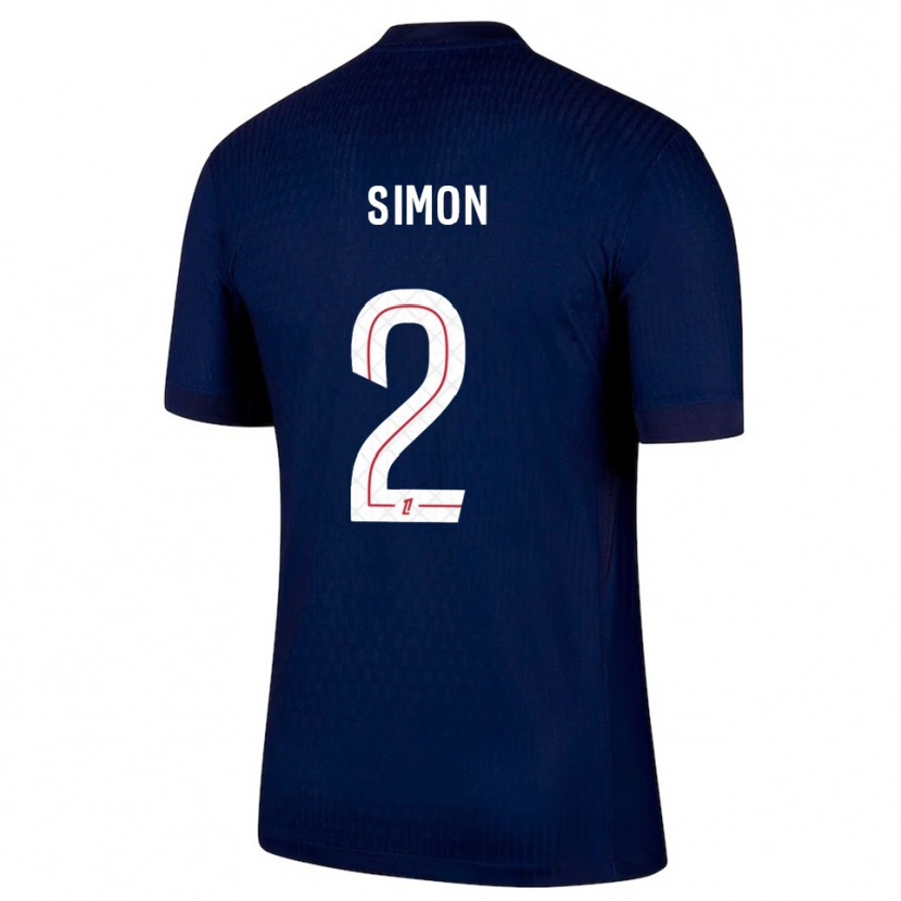Danxen Mænd Benedicte Simon #2 Navy Rød Hjemmebane Spillertrøjer 2025/26 Trøje T-Shirt