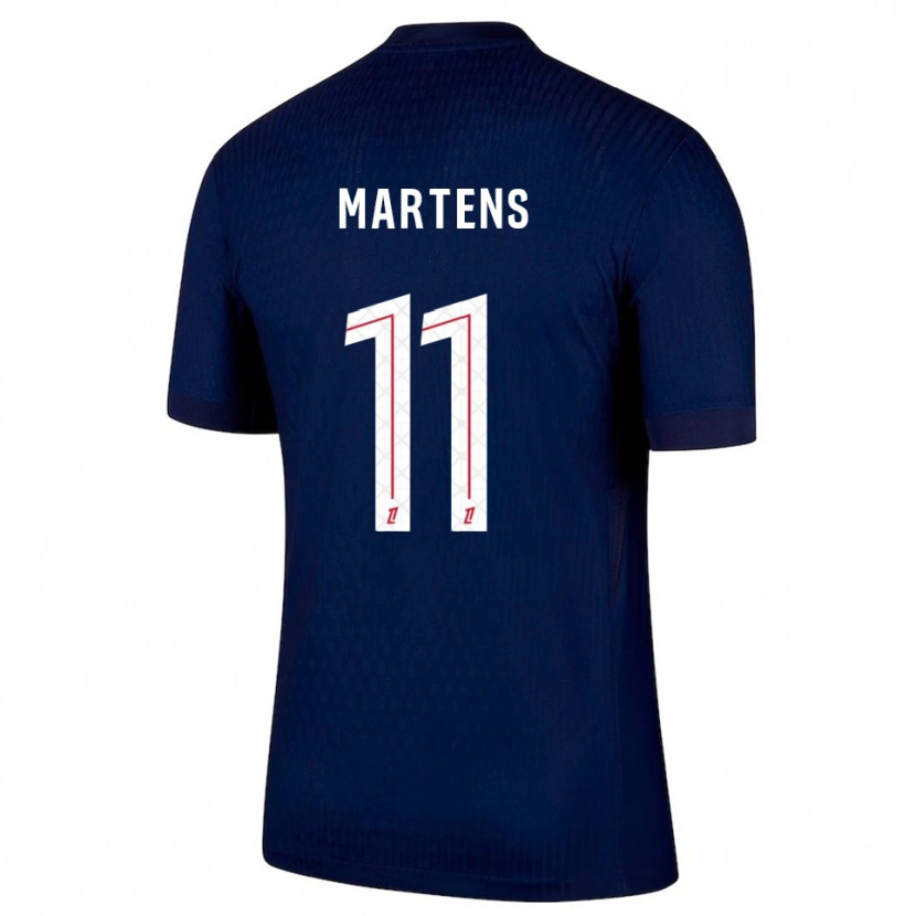 Danxen Mænd Lieke Martens #11 Navy Rød Hjemmebane Spillertrøjer 2025/26 Trøje T-Shirt