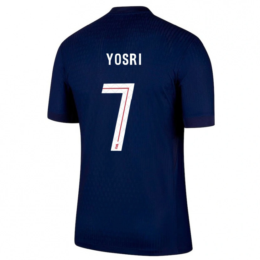 Danxen Mænd Bouzid Yosri #7 Navy Rød Hjemmebane Spillertrøjer 2025/26 Trøje T-Shirt