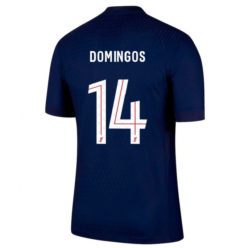Danxen Mænd Fabio Domingos #14 Navy Rød Hjemmebane Spillertrøjer 2025/26 Trøje T-Shirt