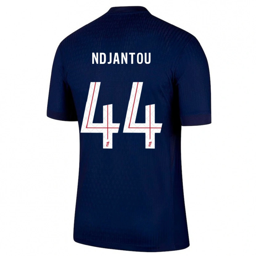 Danxen Mænd Quentin Ndjantou #44 Navy Rød Hjemmebane Spillertrøjer 2025/26 Trøje T-Shirt