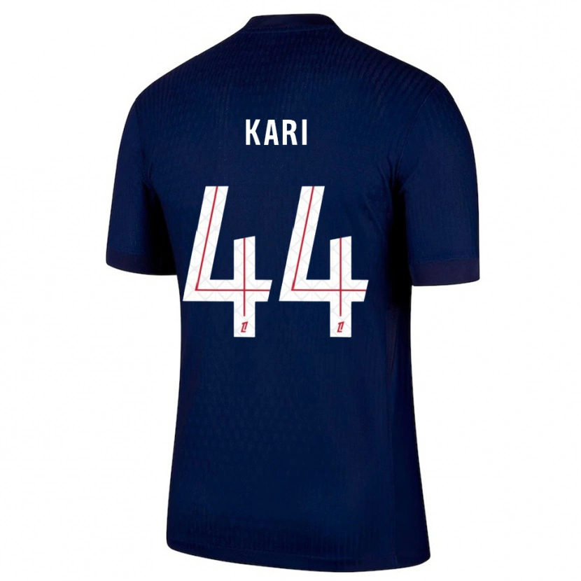 Danxen Mænd Ayman Kari #44 Navy Rød Hjemmebane Spillertrøjer 2025/26 Trøje T-Shirt