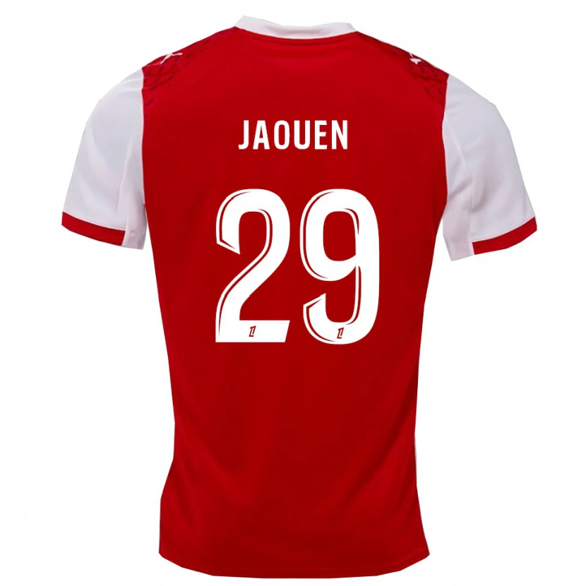 Danxen Mænd Ewen Jaouen #29 Rød Hvid Hjemmebane Spillertrøjer 2025/26 Trøje T-Shirt