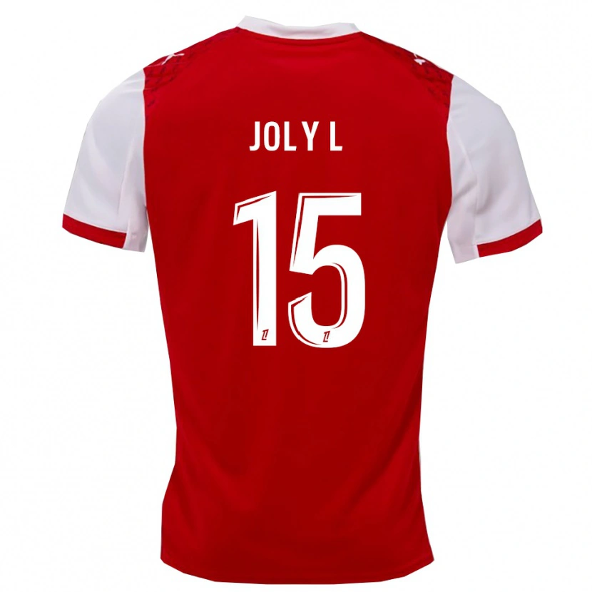 Danxen Mænd Lou Ann Joly #15 Rød Hvid Hjemmebane Spillertrøjer 2025/26 Trøje T-Shirt