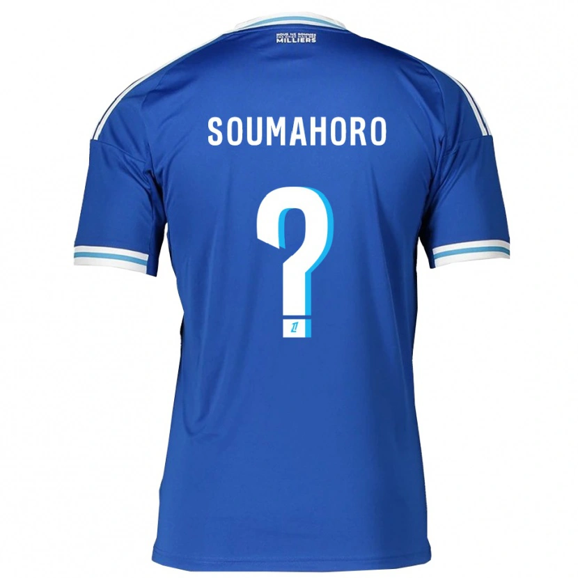 Danxen Mænd Mohamed Soumahoro #0 Blå Hvid Hjemmebane Spillertrøjer 2025/26 Trøje T-Shirt