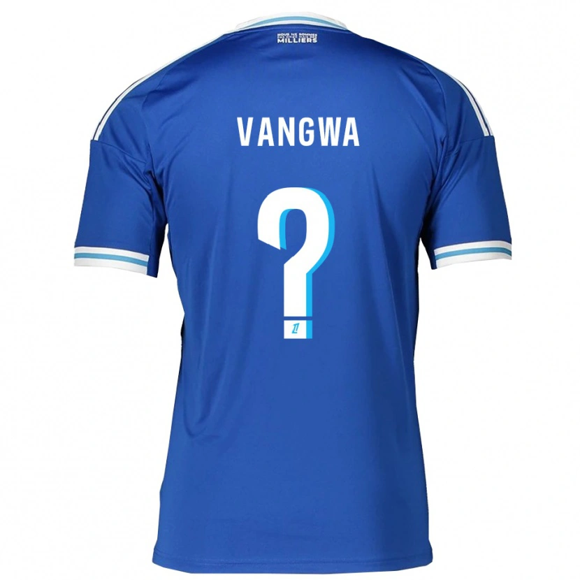 Danxen Mænd Jilva Vangwa #0 Blå Hvid Hjemmebane Spillertrøjer 2025/26 Trøje T-Shirt