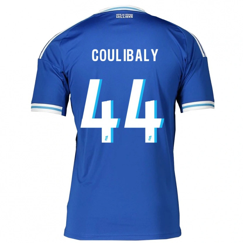 Danxen Mænd Soumaïla Coulibaly #44 Blå Hvid Hjemmebane Spillertrøjer 2025/26 Trøje T-Shirt