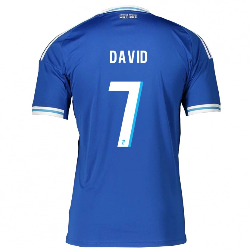 Danxen Mænd David Kaiki #7 Blå Hvid Hjemmebane Spillertrøjer 2025/26 Trøje T-Shirt