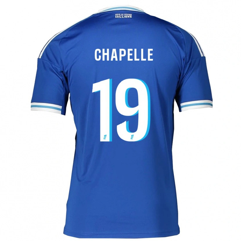 Danxen Mænd Kenza Chapelle #19 Blå Hvid Hjemmebane Spillertrøjer 2025/26 Trøje T-Shirt