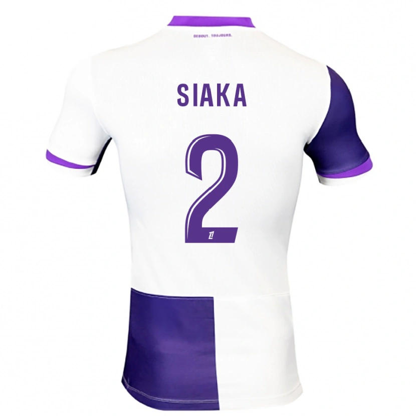 Danxen Mænd Nazihary Siaka #2 Lilla Hvid Hjemmebane Spillertrøjer 2025/26 Trøje T-Shirt