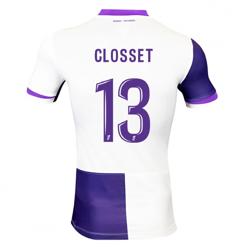 Danxen Mænd Océane Closset #13 Lilla Hvid Hjemmebane Spillertrøjer 2025/26 Trøje T-Shirt