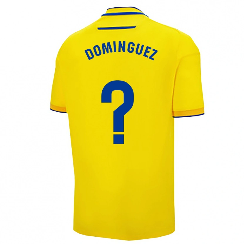Danxen Mænd Rubén Domínguez #0 Gul Navy Hjemmebane Spillertrøjer 2025/26 Trøje T-Shirt