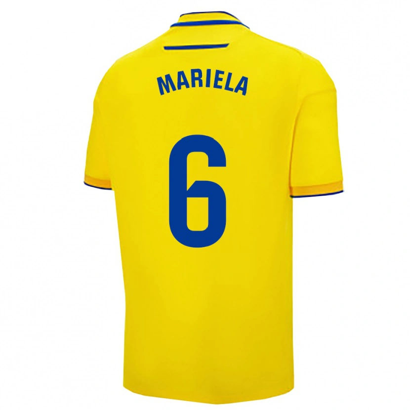 Danxen Mænd Mariela Sánchez Sánchez #6 Gul Navy Hjemmebane Spillertrøjer 2025/26 Trøje T-Shirt