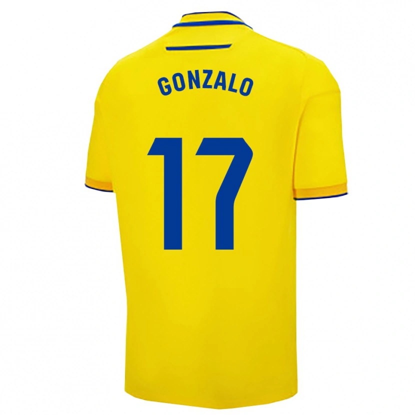 Danxen Mænd Gonzalo Escalante #17 Gul Navy Hjemmebane Spillertrøjer 2025/26 Trøje T-Shirt