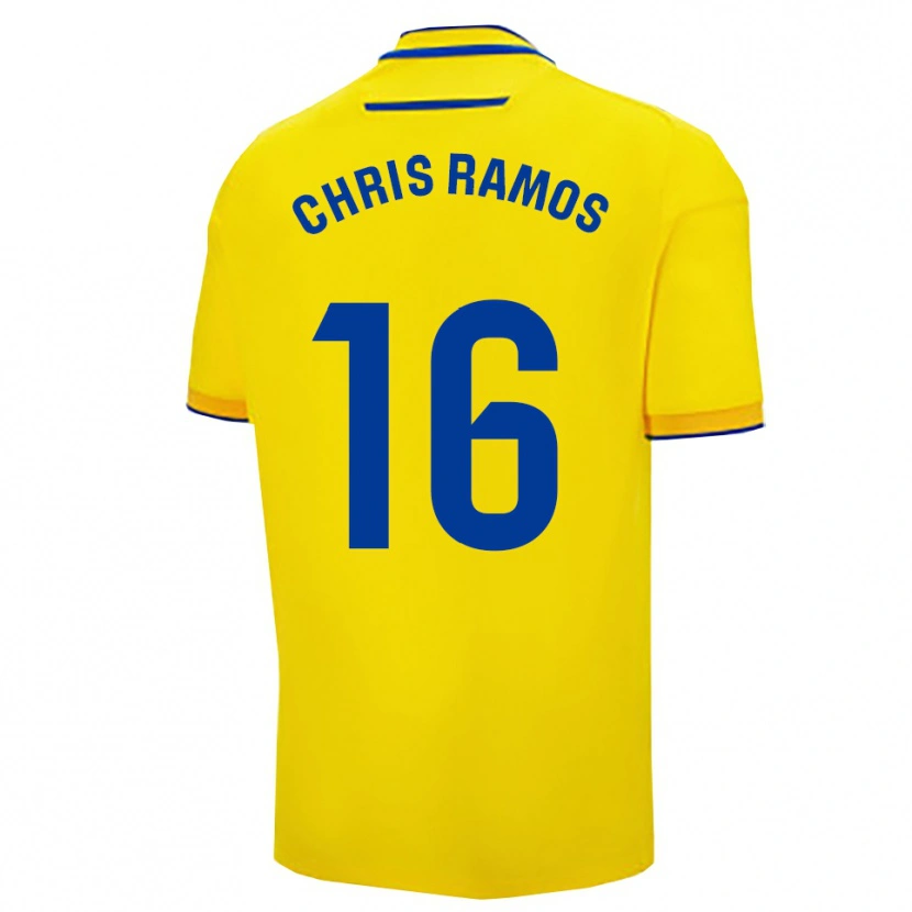 Danxen Mænd Chris Ramos #16 Gul Navy Hjemmebane Spillertrøjer 2025/26 Trøje T-Shirt
