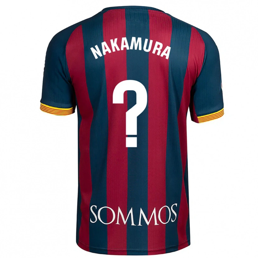 Danxen Mænd Togo Nakamura #0 Navy Blå Rød Hjemmebane Spillertrøjer 2025/26 Trøje T-Shirt