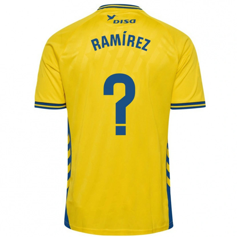 Danxen Mænd Daniel Ramírez #0 Gul Blå Hjemmebane Spillertrøjer 2025/26 Trøje T-Shirt