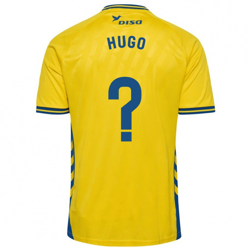 Danxen Mænd Hugo Hernández #0 Gul Blå Hjemmebane Spillertrøjer 2025/26 Trøje T-Shirt