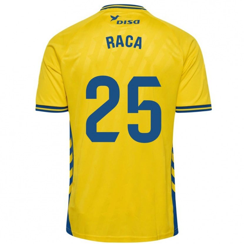 Danxen Mænd Valentino Raca #25 Gul Blå Hjemmebane Spillertrøjer 2025/26 Trøje T-Shirt
