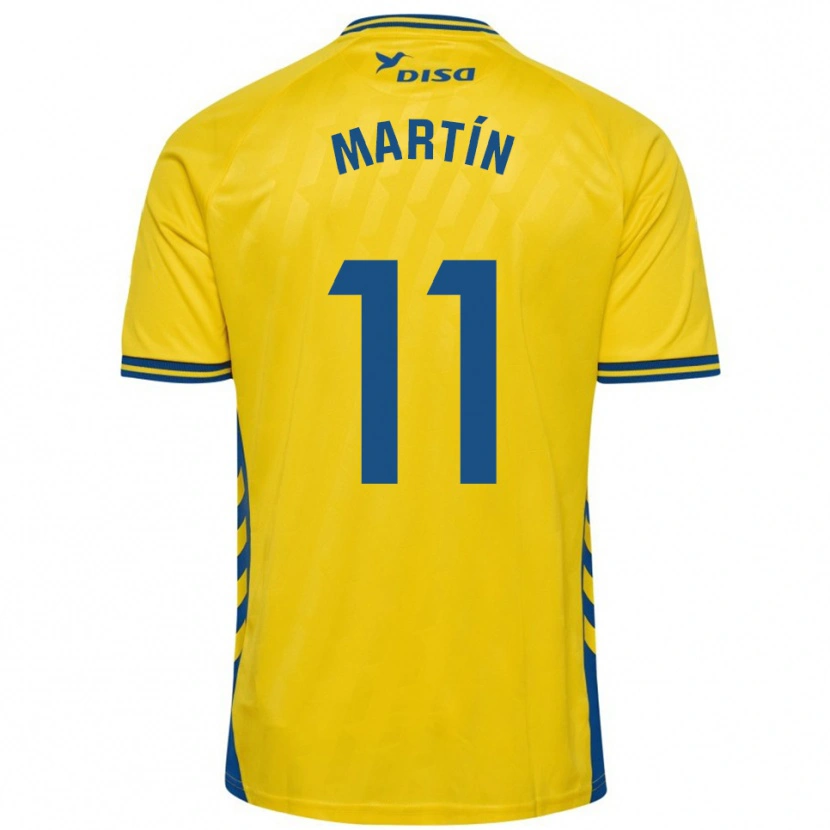 Danxen Mænd Diego Martín #11 Gul Blå Hjemmebane Spillertrøjer 2025/26 Trøje T-Shirt