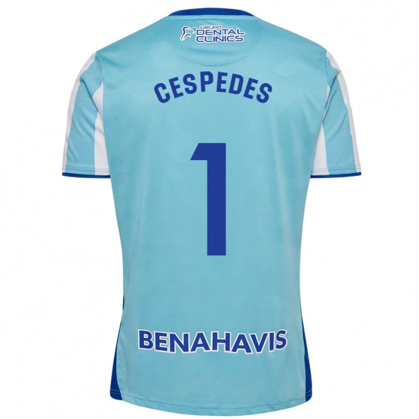 Danxen Mænd Andrés Céspedes #1 Himmelblå Hvid Hjemmebane Spillertrøjer 2025/26 Trøje T-Shirt