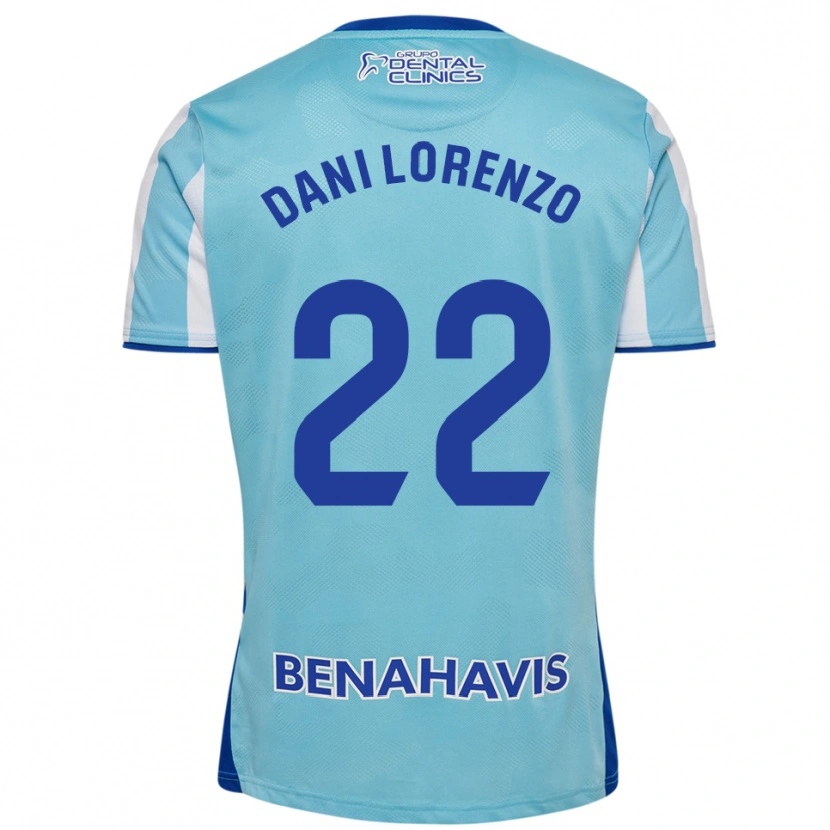Danxen Mænd Dani Lorenzo #22 Himmelblå Hvid Hjemmebane Spillertrøjer 2025/26 Trøje T-Shirt