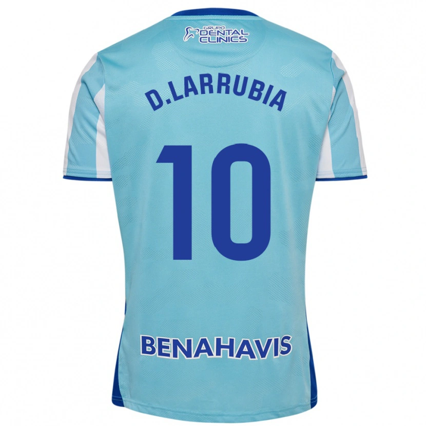 Danxen Mænd David Larrubia #10 Himmelblå Hvid Hjemmebane Spillertrøjer 2025/26 Trøje T-Shirt