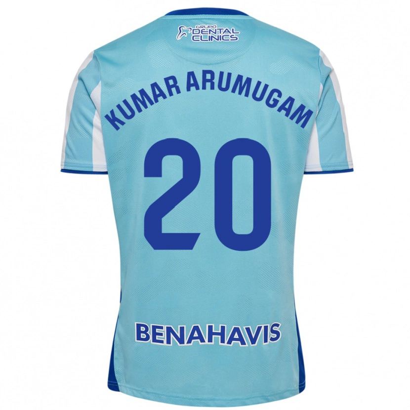 Danxen Mænd Suk Kumar Arumugam #20 Himmelblå Hvid Hjemmebane Spillertrøjer 2025/26 Trøje T-Shirt