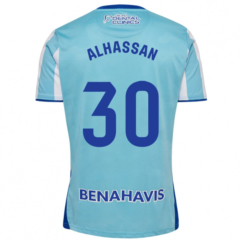 Danxen Mænd Mubarak Alhassan #30 Himmelblå Hvid Hjemmebane Spillertrøjer 2025/26 Trøje T-Shirt