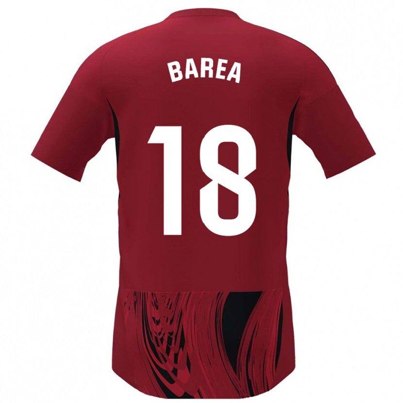 Danxen Mænd Ismael Barea #18 Rød Sort Hjemmebane Spillertrøjer 2025/26 Trøje T-Shirt