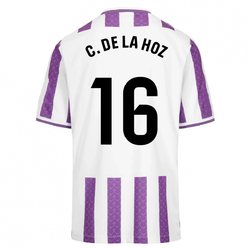 Danxen Mænd César De La Hoz #16 Lilla Hvid Hjemmebane Spillertrøjer 2025/26 Trøje T-Shirt