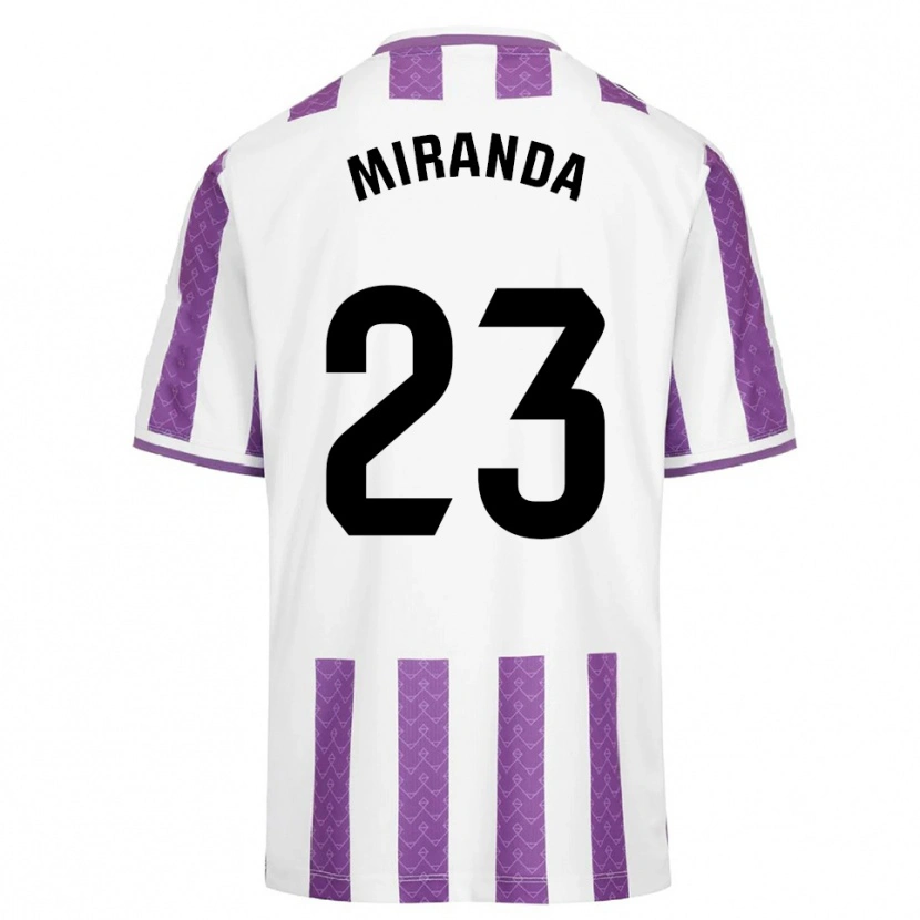 Danxen Mænd João Miranda #23 Lilla Hvid Hjemmebane Spillertrøjer 2025/26 Trøje T-Shirt