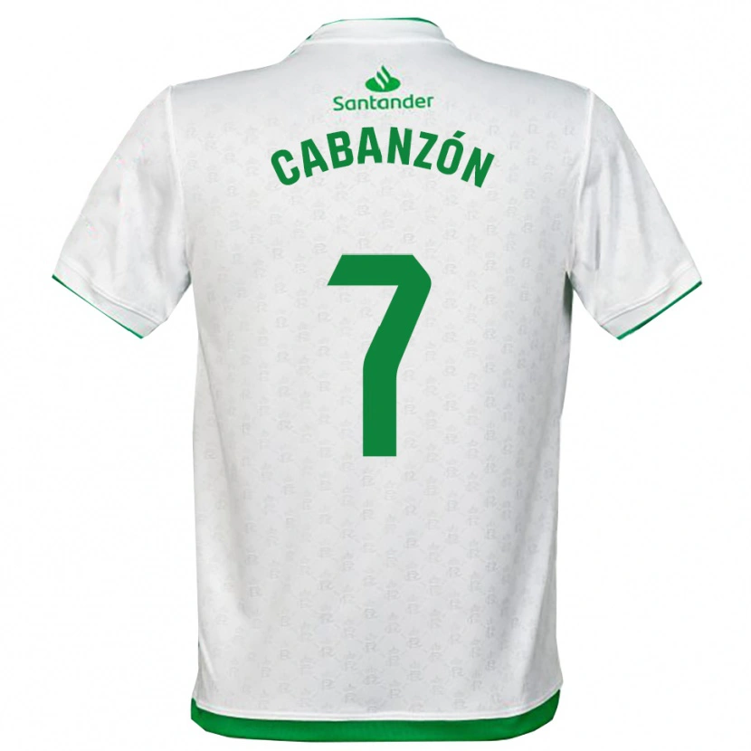 Danxen Mænd Yeray Cabanzón #7 Grøn Hvid Hjemmebane Spillertrøjer 2025/26 Trøje T-Shirt